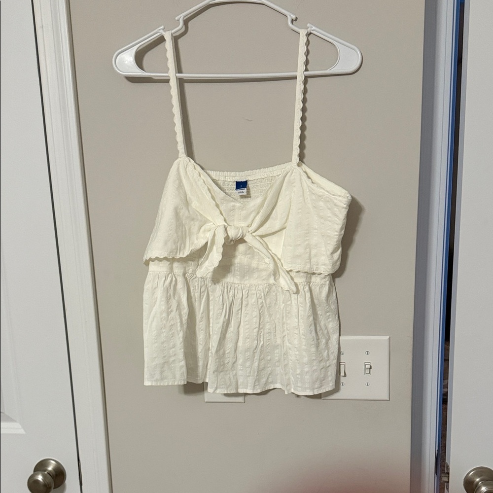 Old Navy Ivory Camisole with Bow Detail